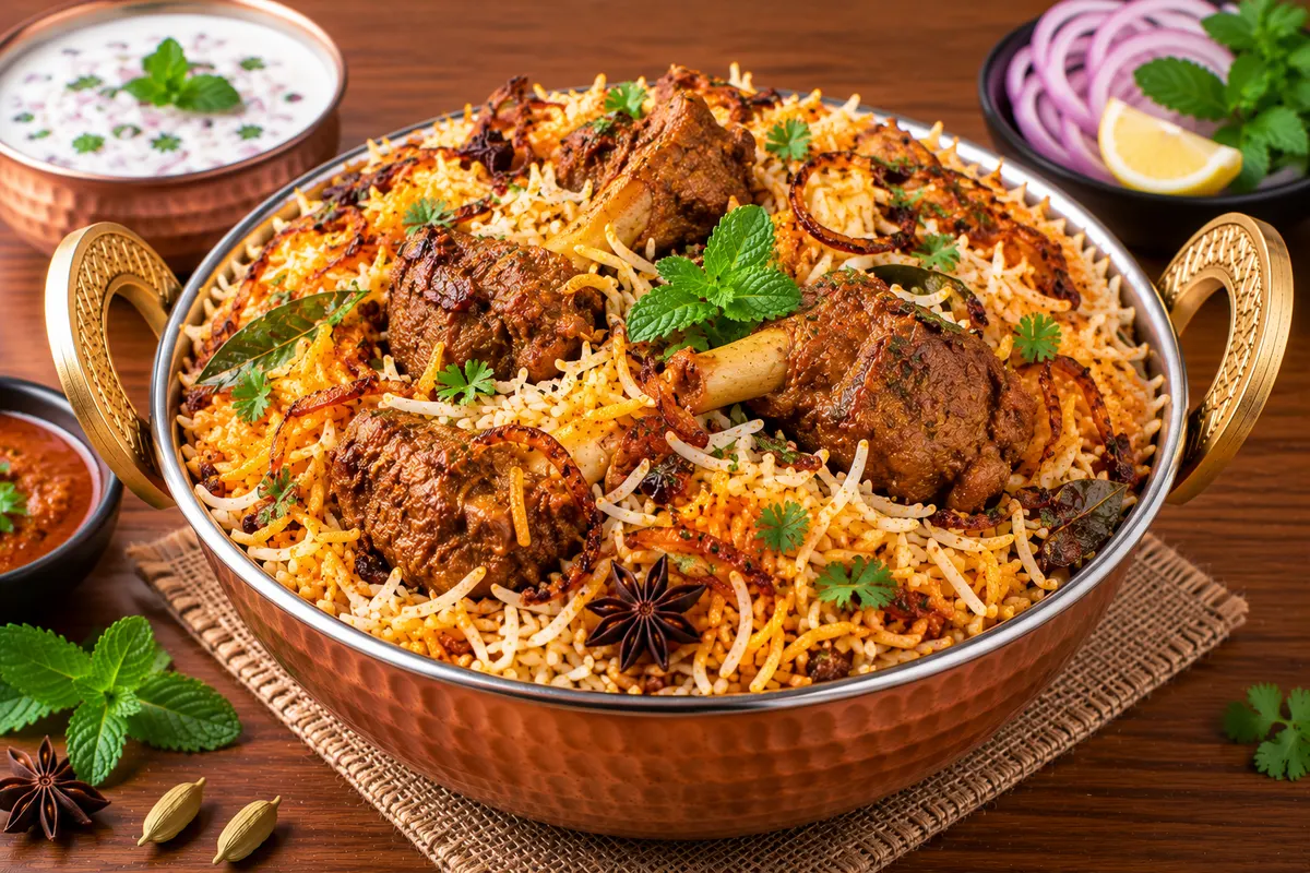 Mutton Biryani at Leela Imperial