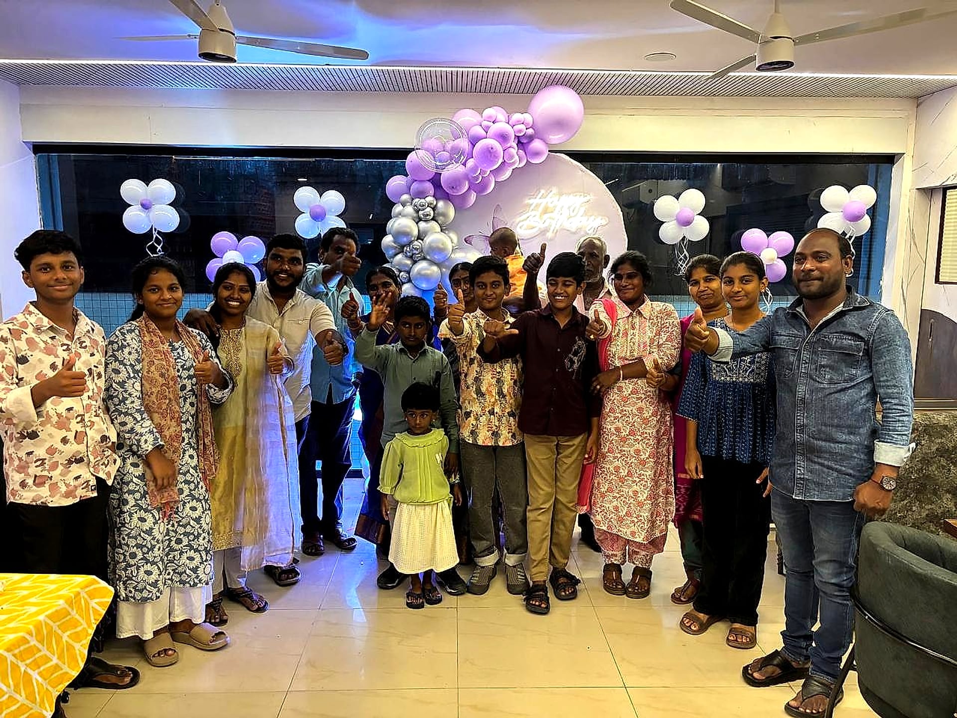 Guests celebrating at Hotel Leela Imperial